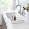 Jewelry Organizer Resin Tray, Bathroom Kitchen Dresser Vanity Tray Dish Ring Cosmetic Organizer for Candle Perfume Soap Shampoo Small Plant Home Decor